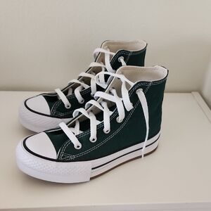 Converse Kids Sneakers in Green and White